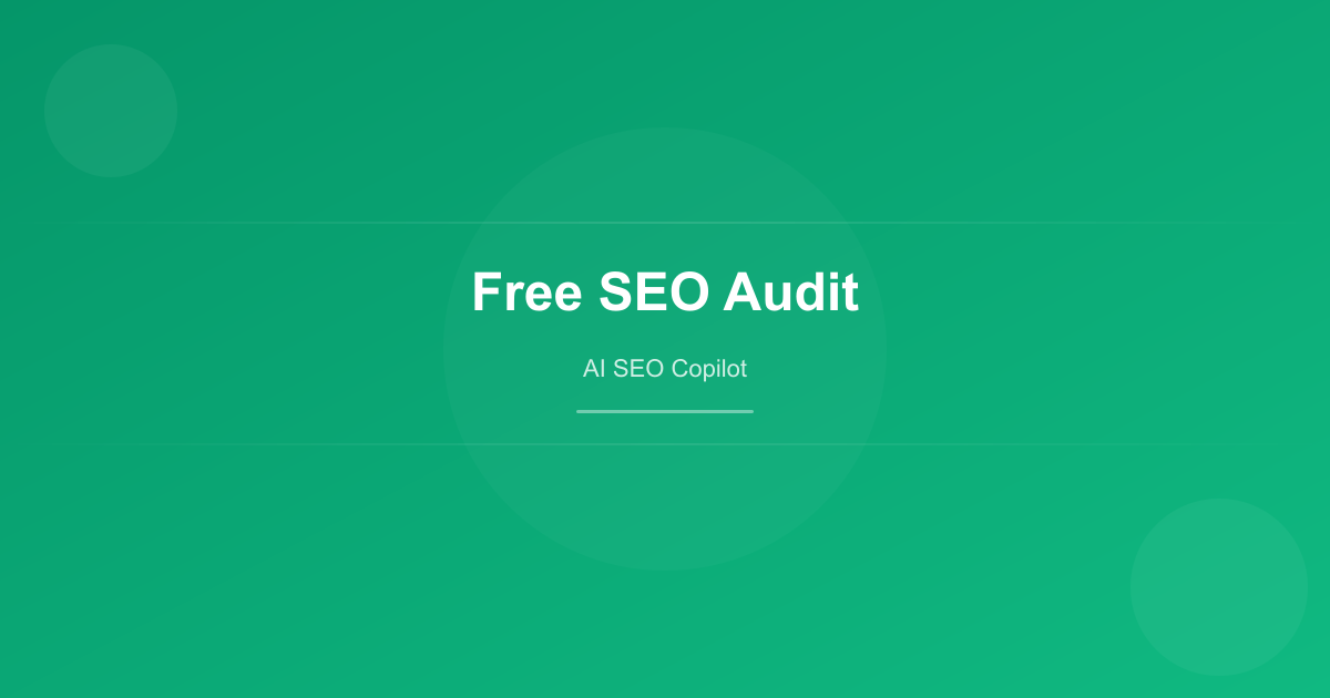 Free SEO Audit: Complete Guide to Website Analysis - AuditMe blog post cover