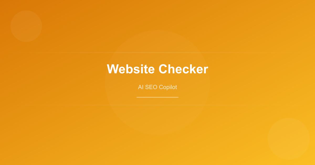 Website SEO Checker: Essential Metrics Every Site Owner Must Track - AuditMe blog post cover