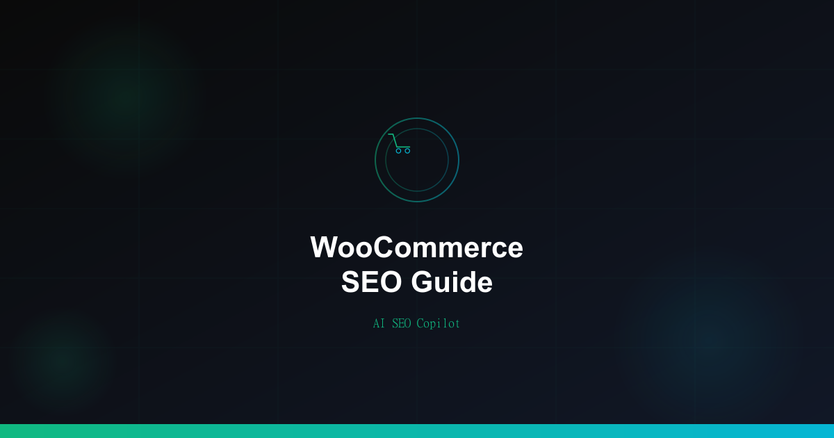 WooCommerce SEO technical optimization checklist covering product schema category pages and speed